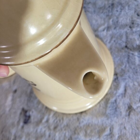 Pfaltzgraff Coffee Pot & Creamer Village 6-550 & 6-24 Stoneware Farmhouse Tea - Picture 3 of 9